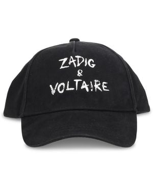 Zadig & Voltaire Cappello Con Visiera Logo - Black