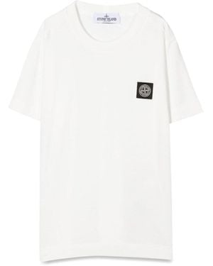 Stone Island M/C T-Shirt Front Logo - White