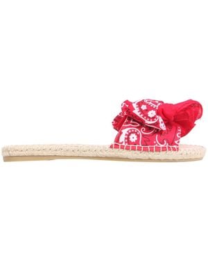 Manebí Low Sandals With Bandana Bow - Pink
