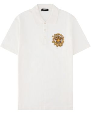 Versace Polo Con Logo - White