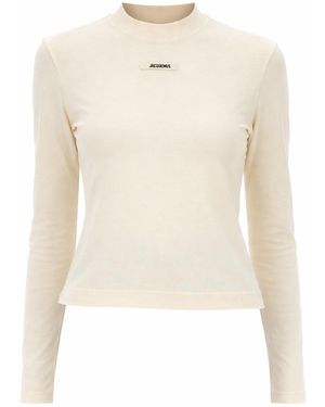 Jacquemus The Grosgrain Long-Sleeved T-Shirt - White