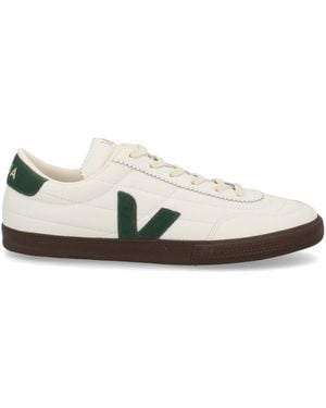 Veja Multicolour Leather Suede Trainer - White