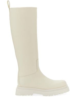 Liu Jo Knee-High Leather Boots - White