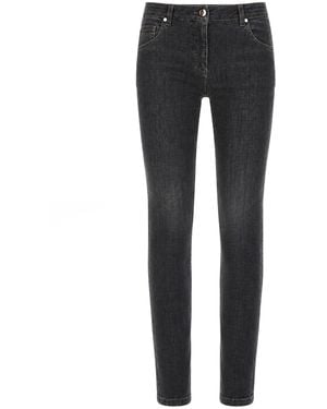 Brunello Cucinelli Pantalone Cinque Tasche Slim Fit - Black