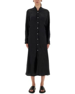 Studio Nicholson "Flower" Midi Dress - Black