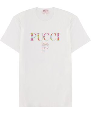 PUCCI T-Shirt Con Logo - White