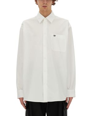 Off-White c/o Virgil Abloh Camicia Con Logo - Bianco
