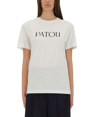 Patou Logo Print Tshirt - Grey