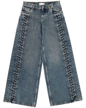 Stella McCartney Jeans With Laces Cotton - Blue
