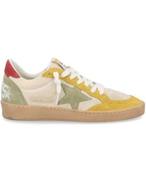 Golden Goose Ball Star Leather Trainers - Yellow