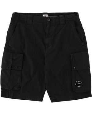 C.P. Company Solid Shorts - Black