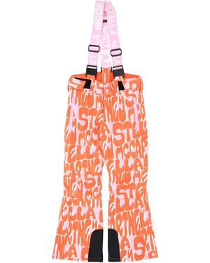 Stella McCartney Pantaloni Da Neve Con Logo All-Over - Red