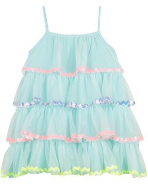 Billieblush Vestito Con Balze - Blue