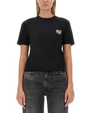 MSGM T-Shirt Con Logo - Nero