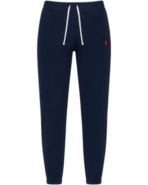 Polo Ralph Lauren Trousers With Logo - Blue