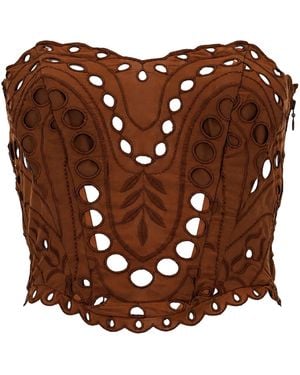 Charo Ruiz Top "Kai" - Brown
