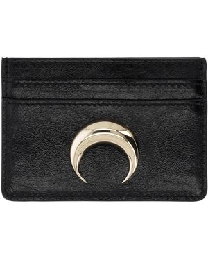 Marine Serre Card Holder With Logo - Black