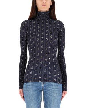 Tory Burch Shirt With Print - Blue