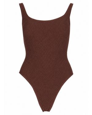 MC2 Saint Barth Costume Intero Crinkle "Lora" - Brown