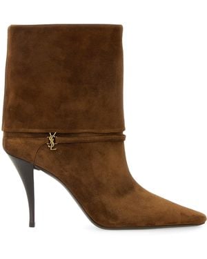 Saint Laurent Ankle Boot "Niki" - Brown