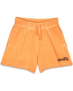 Marcelo Burlon Sweatshorts - Arancione