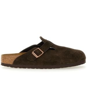 Birkenstock Sabot "Boston" - Marrone