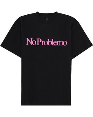 No Problemo T-Shirt Con Logo - Black