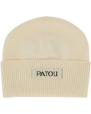 Patou Cap With Label And Logo - Natural