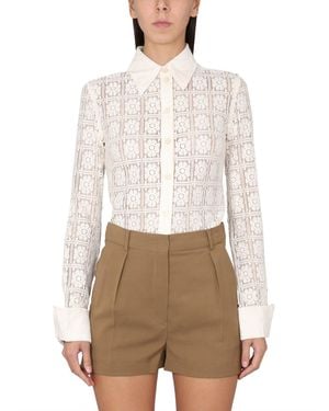 Max Mara Classic Pointed Collar Shirt - White