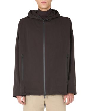 Bottega Veneta Giacca Con Cappuccio - Nero