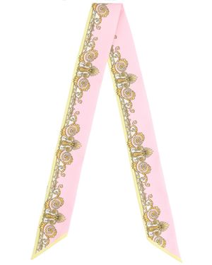 Versace Scarf With Print - White