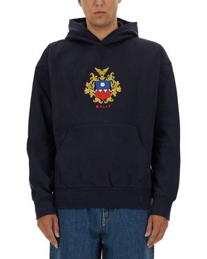 Bally Felpa Con Cappuccio - Blu