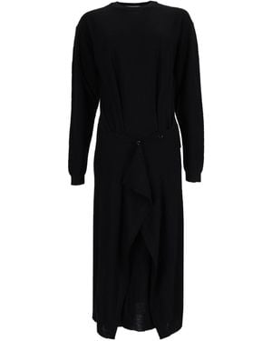 Lemaire Abito Abbottonato - Black