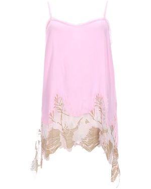 Fabiana Filippi Elegant Lace Detail Top - Pink