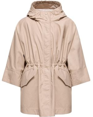 Moncler Cappa Cape - Natural