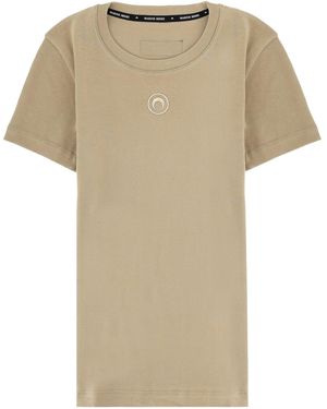 Marine Serre T-Shirt "Moon" - Natural