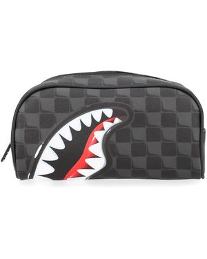 Sprayground Astuccio Con Logo - Grey