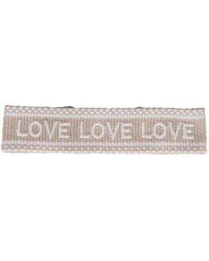 LABEL K Braided Fabric Bracelet - White