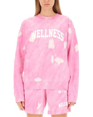 Sporty & Rich Felpa Con Logo - Rosa