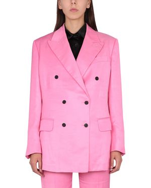 Tom Ford GIACCA BOYFRIEND IN SOFT FLUID TWILL - Rosa