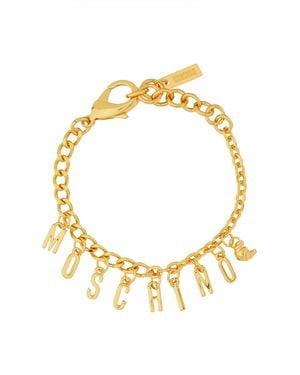Moschino Logo Bracelet Brass Zamak Bracelets - Metallic