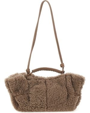 Hereu Arta Curly Mini Bag Leather Handbags - Brown
