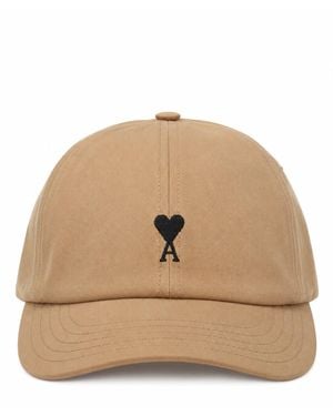 Ami Paris Cappello Da Baseball "Ami De Coeur" - Natural