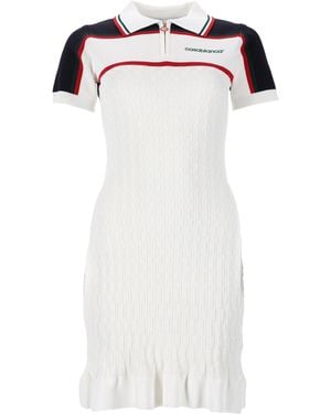 CASABLANCA Mini Abito Polo Da Tennis - White