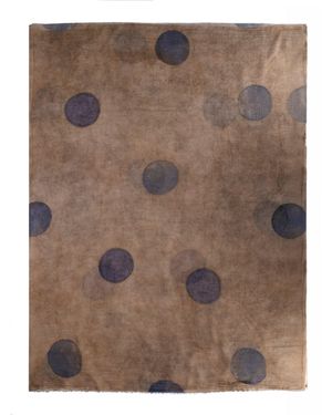Uma Wang Sciarpa Con Stampa Macro Pois - Brown