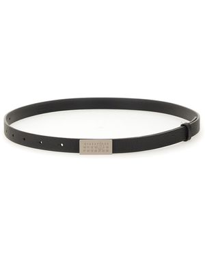 ベルト MM6 MAISON MARGIELA LEATHER NUMERIC BELT MM6 Maison Margiela Numeric Leather Belt | Black | FARFETCH CA