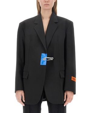 Heron Preston Giacca Con Moschettone - Nero
