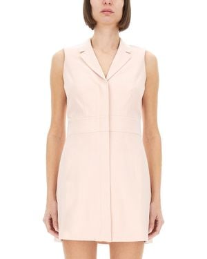 Theory Mini Dress With Spear Lapels - Pink