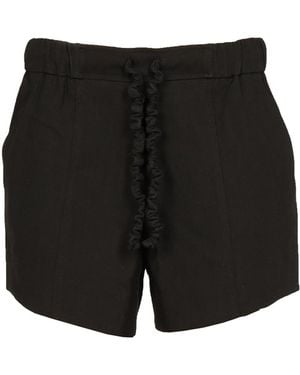 Ganni Solid Shorts - Black