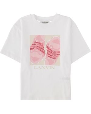 Lanvin T-Shirt Con Stampa - White